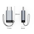 Miniatyrbild 2 av 5: Lightning (hona) till USB-C (hane) adapter, kompatibel med iPhone 15 Grå Grå