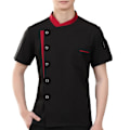 Miniatyrbild 1 av 4: Kockjacka Kockrock Kockuniformer Billiga Toppar Hotell Matlagningskläder XL XL Black