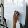 Miniatyrbild 2 av 2: Magnetisk Whiteboardtavla med Pennor och Tavelsudd Multicolor multifärg
