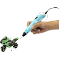 Miniatyrbild 1 av 4: Intelligent 3D-penna LED-display 3D-utskriftspenna USB Blå