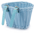 Miniatyrbild 4 av 4: Barn Cykelkorg Fram Vävd Wicker Cykelkorg Med Styre Streamers , ; Blue
