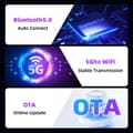 Miniatyrbillede 4 af 5: Trådløs CarPlay Adapter, Trådløs Android Auto – Mini og Stabil 5.8GHz WiFi med USB/Type-C
