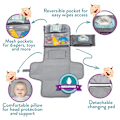 Miniatyrbild 2 av 5: Bärbart skötunderlägg, bärbart skötunderlägg för nyfödd flicka och pojke - Baby med smart avtorkningspåse - Wate