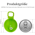 Miniatyrbild 2 av 7: 4 st Burklock med sugrör Silikon Dryckesburkförslutningar Burklock med sugrör Burkskydd för Lemonad Cola