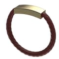 USB til Lightning Lade-armbånd - Elegant Lær Magnetisk Lader Brun