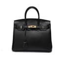 Stilfuld Sort Læder Tote Bag Kvinder Pendler Crossbody Håndtaske sort black 35cm
