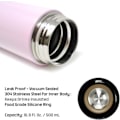Miniatyrbild 2 av 6: Isolerad vattenflaska Kaffe Te Resemugg Termos Vattenflaska med temperaturdisplay 500mL/16,9 Fl.oz - Håller sig varm eller kall i 12 timmar (rosa)