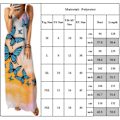 Miniatyrbild 3 av 3: Damklänning 3D Butterflies Print Elegant lång klänning för fest C C M