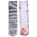 3D Fun Unisex Stretch Print Dyre Runde Sokker Grey Cat