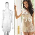 Miniatyrbilde 5 av 5: Sexy blonderundertøyskjole Hvit natttøy Undertøy Babydoll Slee