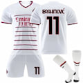 Miniatyrbild 1 av 6: 22-23 AC Milan Bortetröja #11 Zlatan Ibrahimovic Fotbollströja wz L