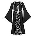 Miniatyrbillede 2 af 5: Barn Piger Performance Vampyr Kostume Halloween Hexe Kostumer hvid white 140cm