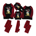 Miniatyrbild 1 av 4: Julpyjamas Matchande familj Pyjamas Set Vuxna Barn Baby Älg Rådjur Kläder Sovkläder Christmas set 1 kid - 7year