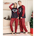Pikkukuva 4 / 4: Perheeseen sopivat aikuiset Lapset Joulupyjamat Jouluiset yöasut Pyjamas Pjs -setti kid2-3y