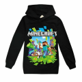 Miniatyrbild 1 av 11: Barn Pojkar Minecraft Hoodie Träningsoverall Set Långärmade Huvtröjor H black hoodi black hoodie 2-3 years (110cm)