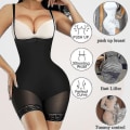 Miniatyrbillede 3 af 4: Kvinder Simming Body Shaper Søm Butt Lifter Bodysuits Push Up Shapewear Bøjlekorset A NUDE l