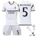 Miniatyrbild 1 av 2: 23-24 Bellingham 5 Real Madrid tröja Ny säsong Senaste fotbollströjor för vuxna för b Barn 20 (110-120 cm)
