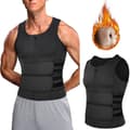 Menn hapewear Midjetrener Badstuedrakt Treningsvest Black S