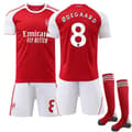 2025-2026 Arsenal Hjemme Børne Fodboldtrøje Sæt med Strømper Nr. 8 Ødegaard No.8 26