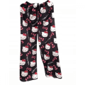Miniatyrbillede 7 af 10: Tegnefilm HelloKitty flannel pyjamas Plys fortykket varm pyjamas til kvinder Sort Pink kat Svart rosa katt XXL