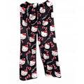 Pikkukuva 7 / 10: Sarjakuva HelloKitty Flanellipyjamat Pehmotiivistetut lämpimät pyjamat naisille Musta vaaleanpunainen kissa Svart rosa katt M