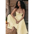 Miniatyrbild 1 av 9: Ny fransk vintage lång klänning Palace Style Strap Dress Girl light yellow M