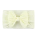 Miniatyrbild 1 av 2: 28 färger Baby Pannband Mjuk Nylon Hårband Bowknot Barn Lovely Princess Beige