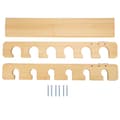 Fishing Rod Holder Wall Mounted 6 Positions Bamboo Display Rack
