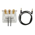 Miniatyrbild 4 av 8: Morse Code Key Dual Paddle Automatic Shortwave Portable CW Morse Telegraph Key for Camping Indoor Silver