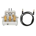 Miniatyrbild 1 av 8: Morse Code Key Dual Paddle Automatic Shortwave Portable CW Morse Telegraph Key for Camping Indoor Silver