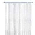 String Curtains Door Mosquito Net, Elegant Divider Tassel Curtain Compatible with Home Decor, Room Divider Compatible with Doors and Windows, White (91x200cm) White