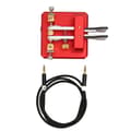 Miniatyrbild 6 av 8: Morse Code Key Dual Paddle Automatic Shortwave Portable CW Morse Telegraph Key for Camping Indoor Burgundy