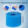 Miniatyrbillede 3 af 4: Sæt med 4 skumpoolfiltre til Intex type S1 - Genanvendelige og vaskbare