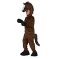 Barnes Dyre Brun Hest Kostyme Cosplay Sett M