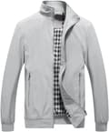 Herr Sommar Bomberjackor Casual Lättvikts Vindjacka Sportjacka Cargo Ytterkläder XS XS Grey