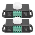 Rörelsesensorsbrytare, 12V 24V PIR-sensor LED för flexibla LED-stripsljus, 2-pack