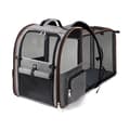 Large Cat Carrier Backpack Expandable - Pet Carrier Backpack for Small Dogs Medium Cats Fits Up To 11 kg, Grey