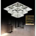 Krystallkrone - Rustfritt stål - 36W LED-speil