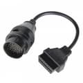 Passar Iveco 38-pin till 16-pin OBD2 Diagnostikkontaktkabel Scanner Adapter