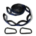 2-pack Blue Outdoor Multi-Loop Portable Hammock Straps with 2 Black Buckles for Easy Hanging and High Load Capacity 258