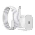 Snabbladdare Kompatibel med alla Samsung-modeller med 2 m lång USB-C-kabel Vit