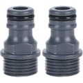 2 stycken G1/2 hangänga snabbkoppling nippel trädgårdsslang kran nippel adapter bevattningsverktyg