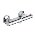 Grohe Starlight Chrome Thermostatic Shower Mixer, TurboStat Technology Offers Fast And Precise Temperature Control, Compatible With All
