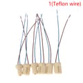 6st/paket G9 Lampsockel Keramisk Kontakt för LED Halogen 1(Teflon wire)