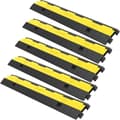 VEVOR 2-Channel PVC Cable Ramp 101x24.5x5cm Heavy Duty Floor Protector 4989kg Capacity
