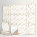 12-pack Self-Adhesive Acoustic Panels – 30×30cm Sound Absorbing Felt Boards for Studio & Wall Decoration Beige