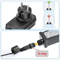 Miniatyrbilde 2 av 5: st Transformator 220V 12V IP44 Vanntett Strømforsyning 12V 2A AC Adapter LED Transformator for Julebelysning Lyslenker