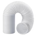 Ventilationsslang 130mm för luftkonditionering PVC avgasrör White