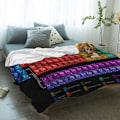 Miniatyrbild 4 av 10: Periodiska tabellen filt Digitaltryck Kemi Periodiska systemet Mjuk Varm Mikrofiber Flanell filt 130cm*150cm