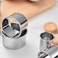 Miniatyrbild 8 av 10: 11 st rostfritt stål kakskärare set Mousse kex rund skärring små molds varierar från 0,9-3,6 tum Boxed